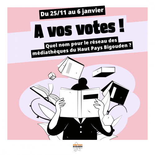 VOTEZ POUR LE FUTUR NOM DU RÉSEAU DES BIBLIOTHÈQUES